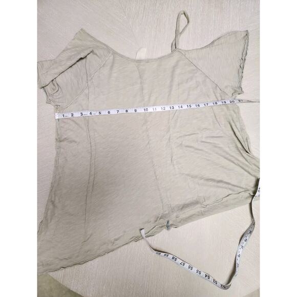 FREE PEOPLE One Shoulder Sexy Coraline Mint Top Women Blouse Casual Top Medium - Picture 3 of 6